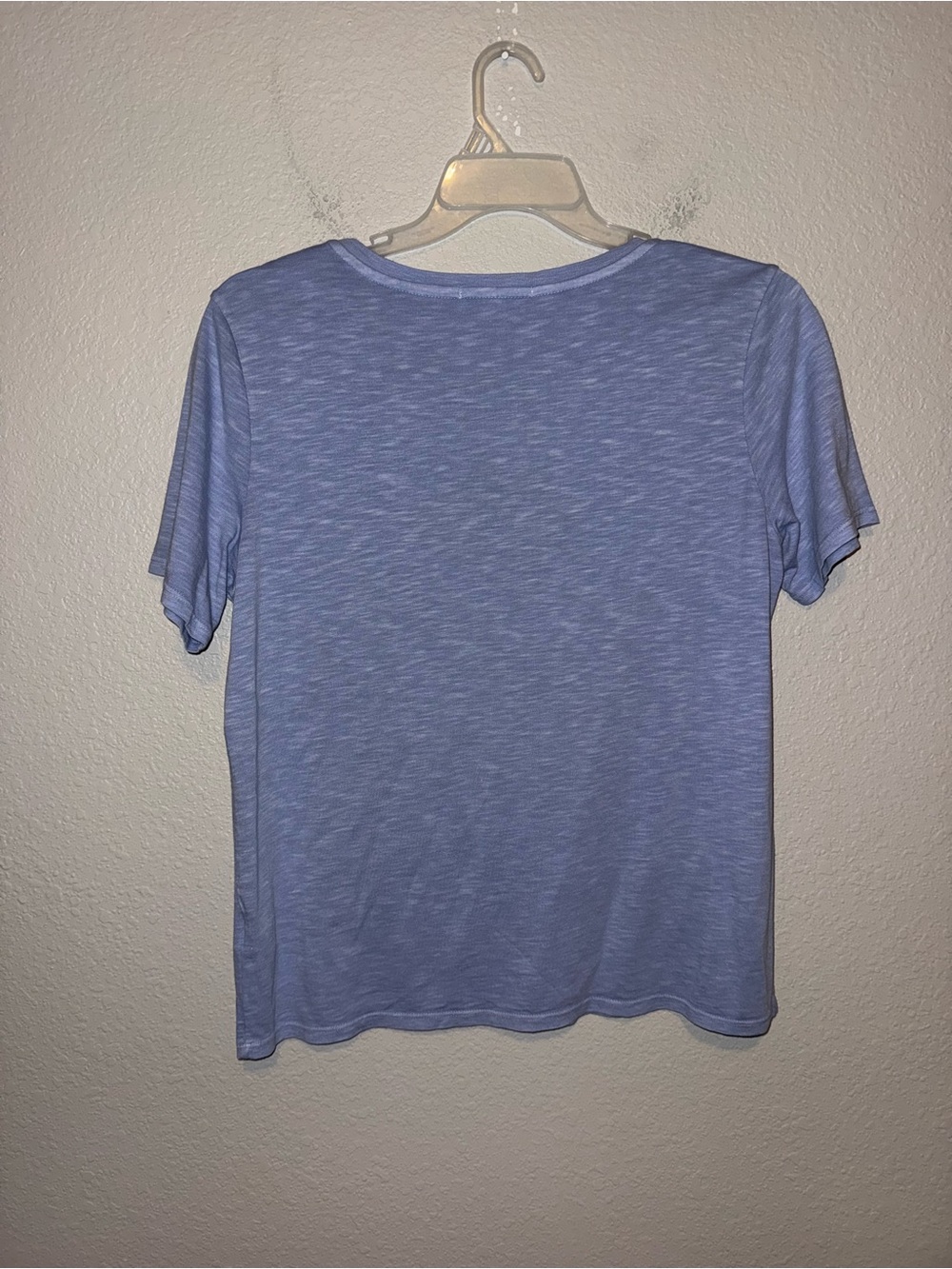 Marine Layer Boyfriend Relaxed V-Neck Tee Blue Supima Cotton Modal T-Shirt Sz S - Picture 3 of 6